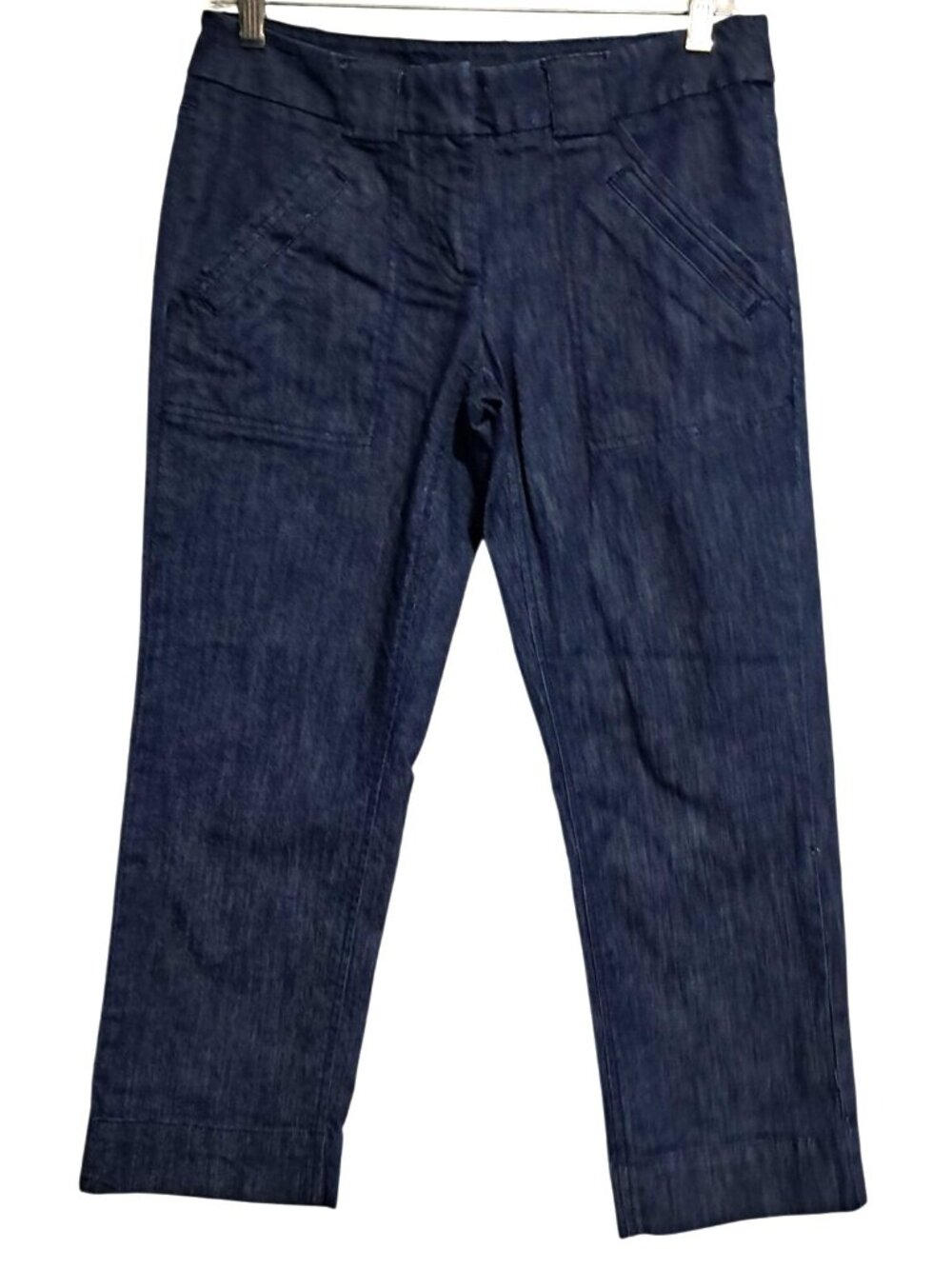 New York & Company Jean Capris Womens Size 2 Denim Pants Indigo Cotton Blend 90s